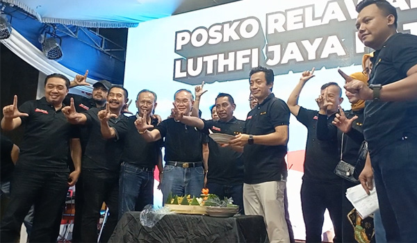 Siap Menangkan Kapolda Jateng di Pilgub, Relawan Luthfi Jaya Pati Resmikan Posko